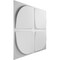 Ekena Millwork Franklin EnduraWall Decorative 3D Wall Panel, White, 19 5/8"W x 19 5/8"H WP20X20FRWH - alternate 4